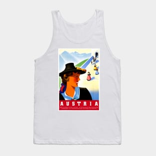 Vintage Travel Poster Austria Tank Top